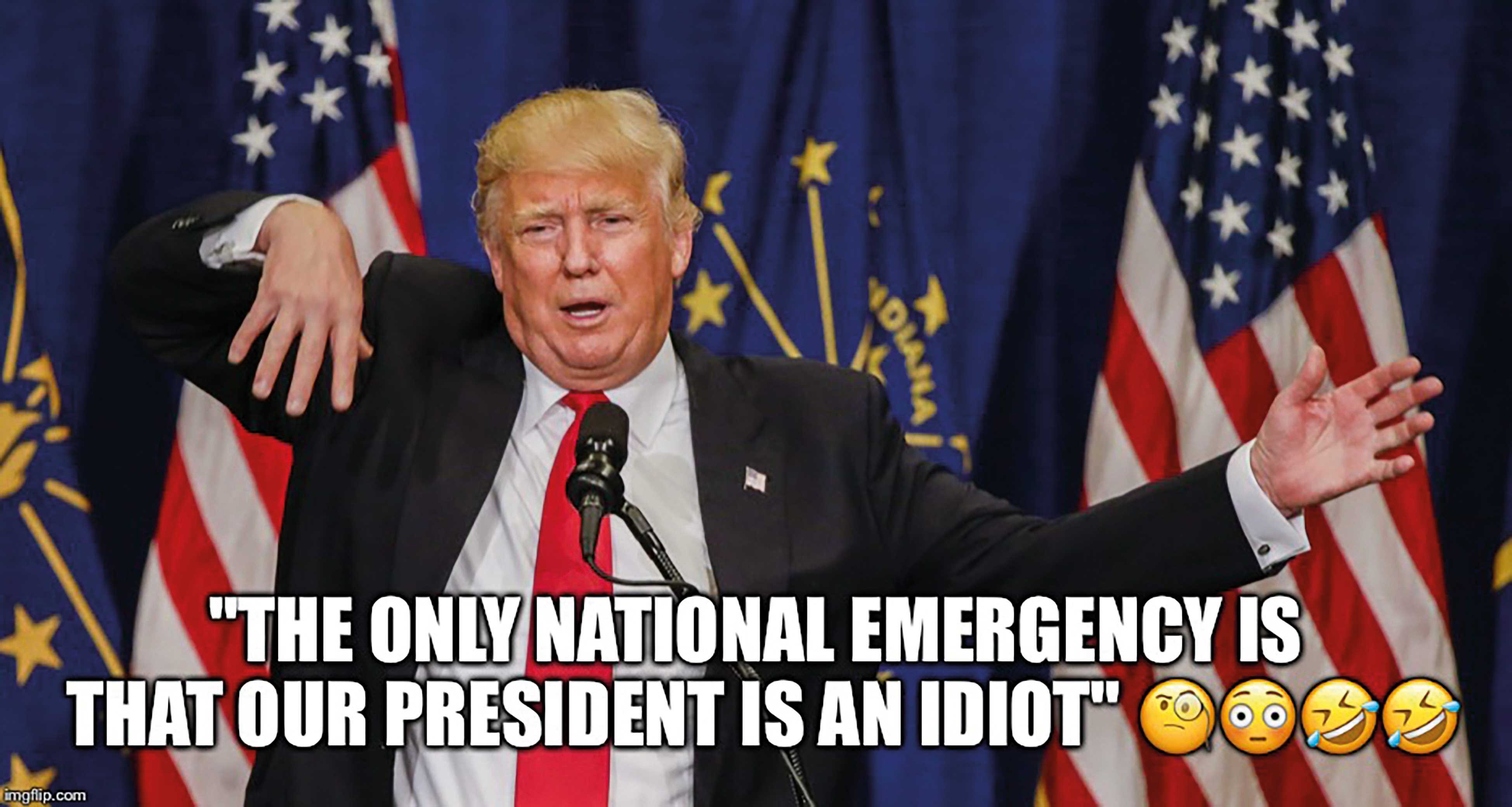 Image de Donald Trump associée au mot idiot sur Google Images